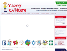 Tablet Screenshot of cherrychildcare.co.uk